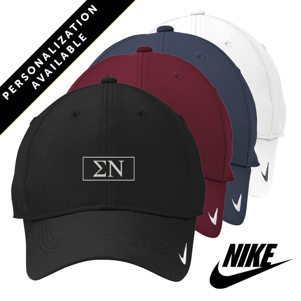 Sigma Nu Nike Dri Fit Performance Hat Black Yes 10