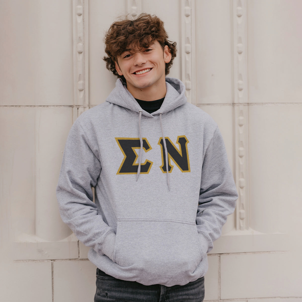 Sigma Nu Greek Letter Graphic Hoodie