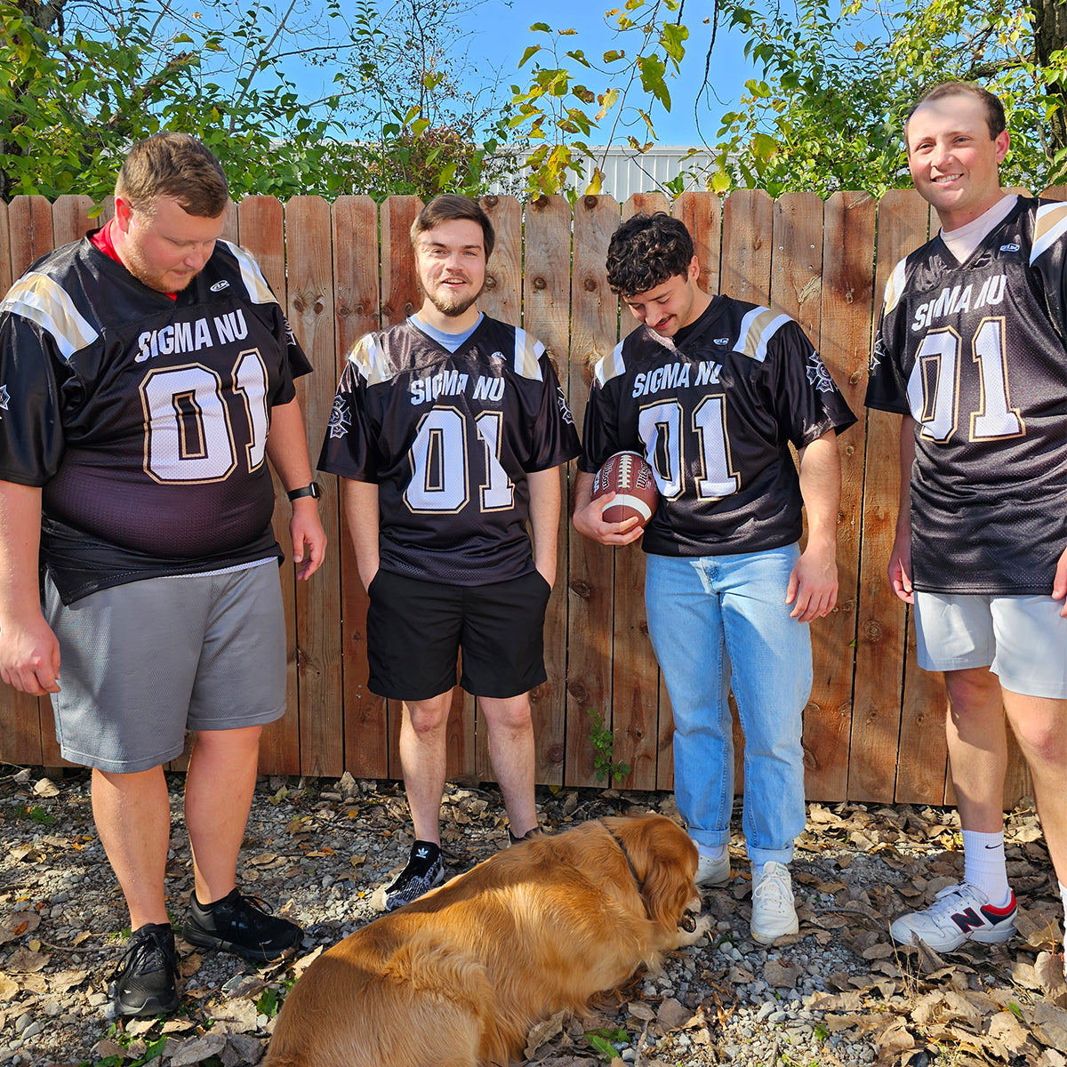 New! Sigma Nu Sublimated Football Jersey