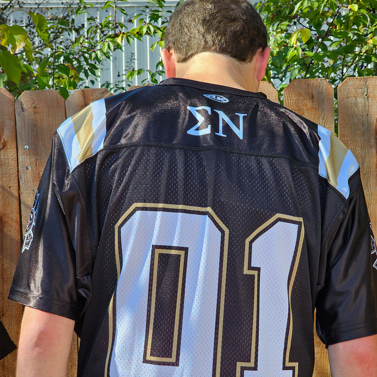 New! Sigma Nu Sublimated Football Jersey