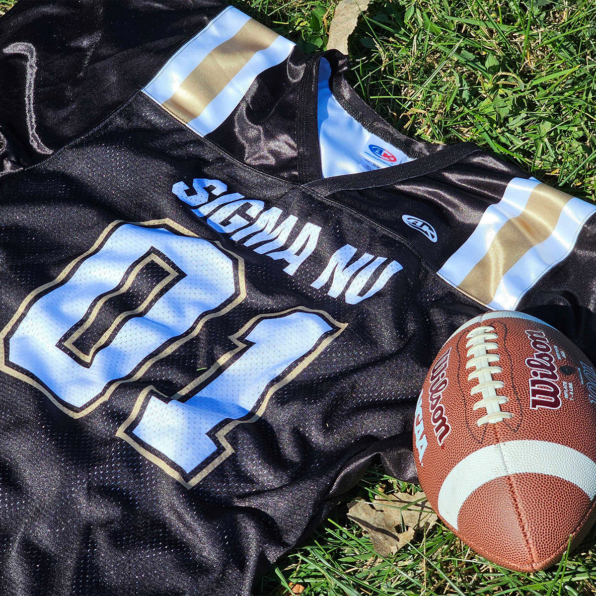 New! Sigma Nu Sublimated Football Jersey