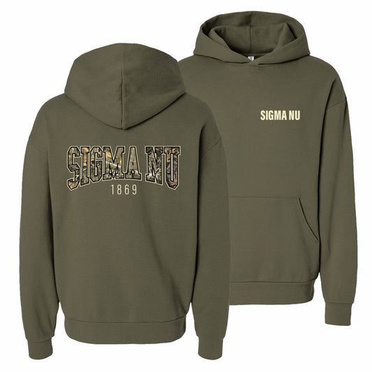 New! Sigma Nu Tactical Camo Hoodie