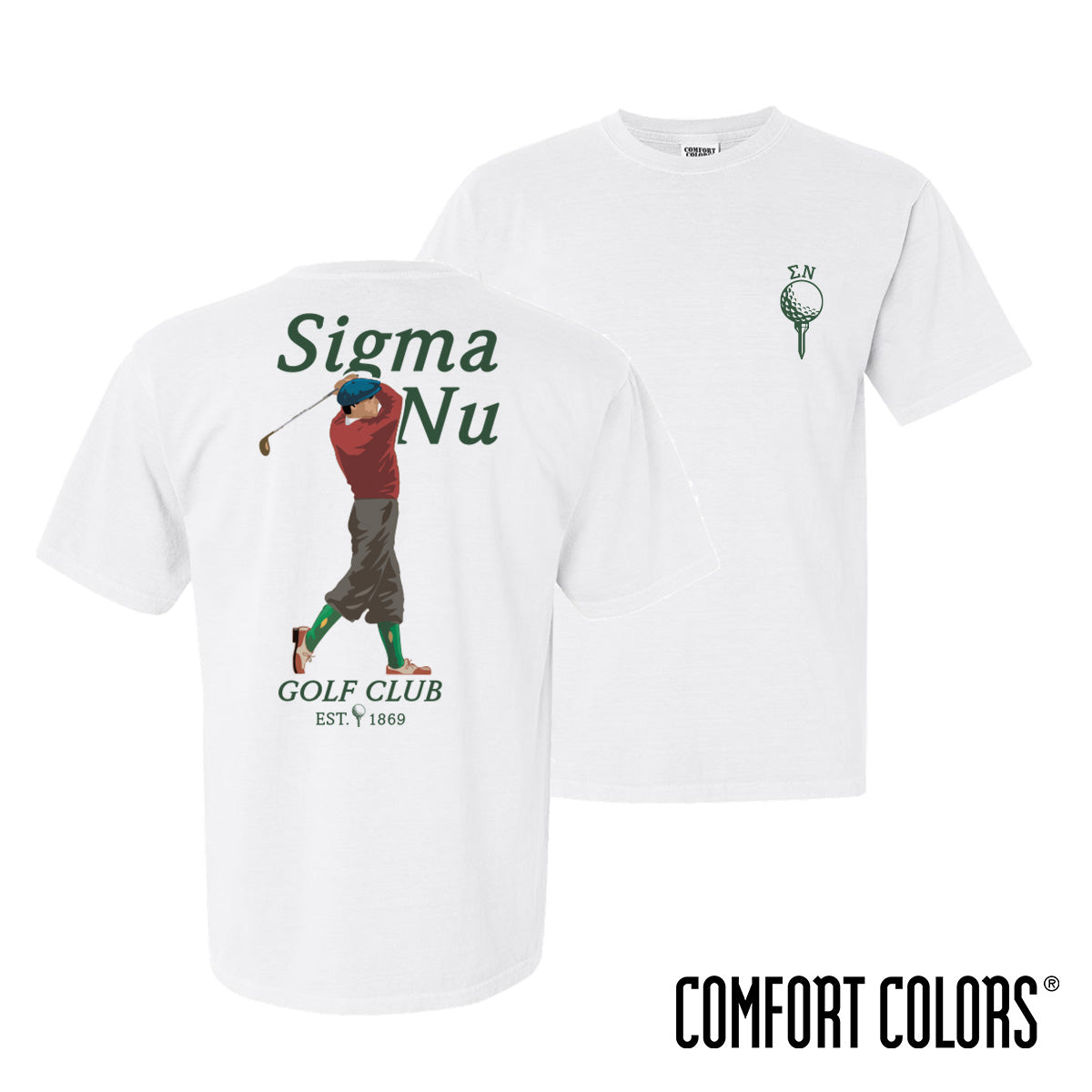 Sigma Nu Comfort Colors Timeless Swing Short Sleeve Tee