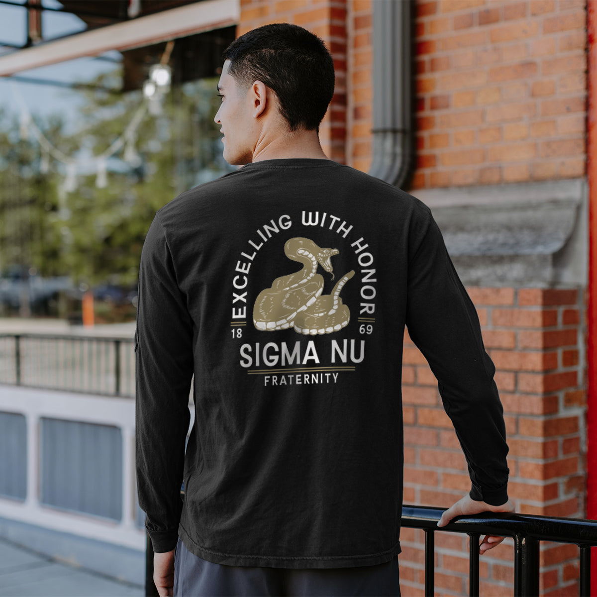 New! Sigma Nu Exclusive Comfort Colors Snake Tee