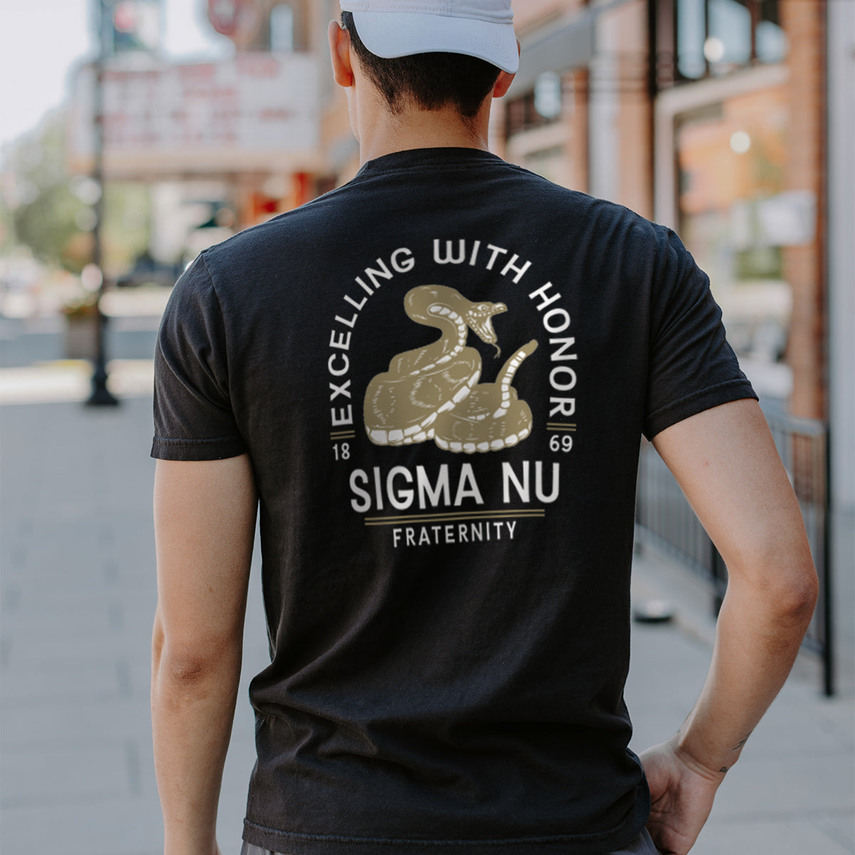 New! Sigma Nu Exclusive Comfort Colors Snake Tee