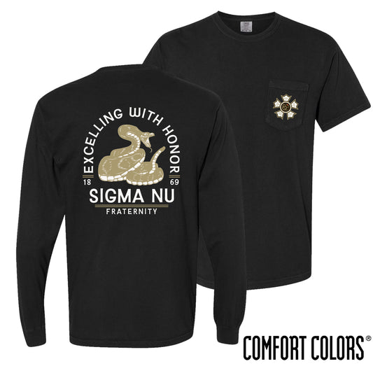 New! Sigma Nu Exclusive Comfort Colors Snake Tee