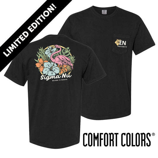 New! Sigma Nu Tropical Paradise Short Sleeve Tee