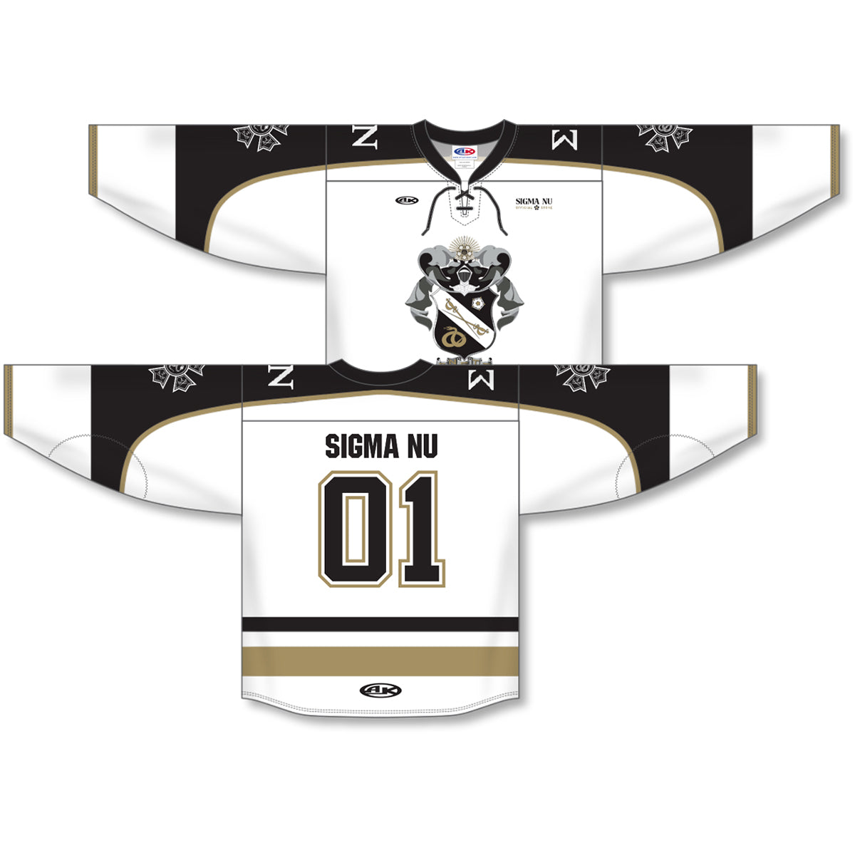 New! Sigma Nu Sublimated Hockey Jersey