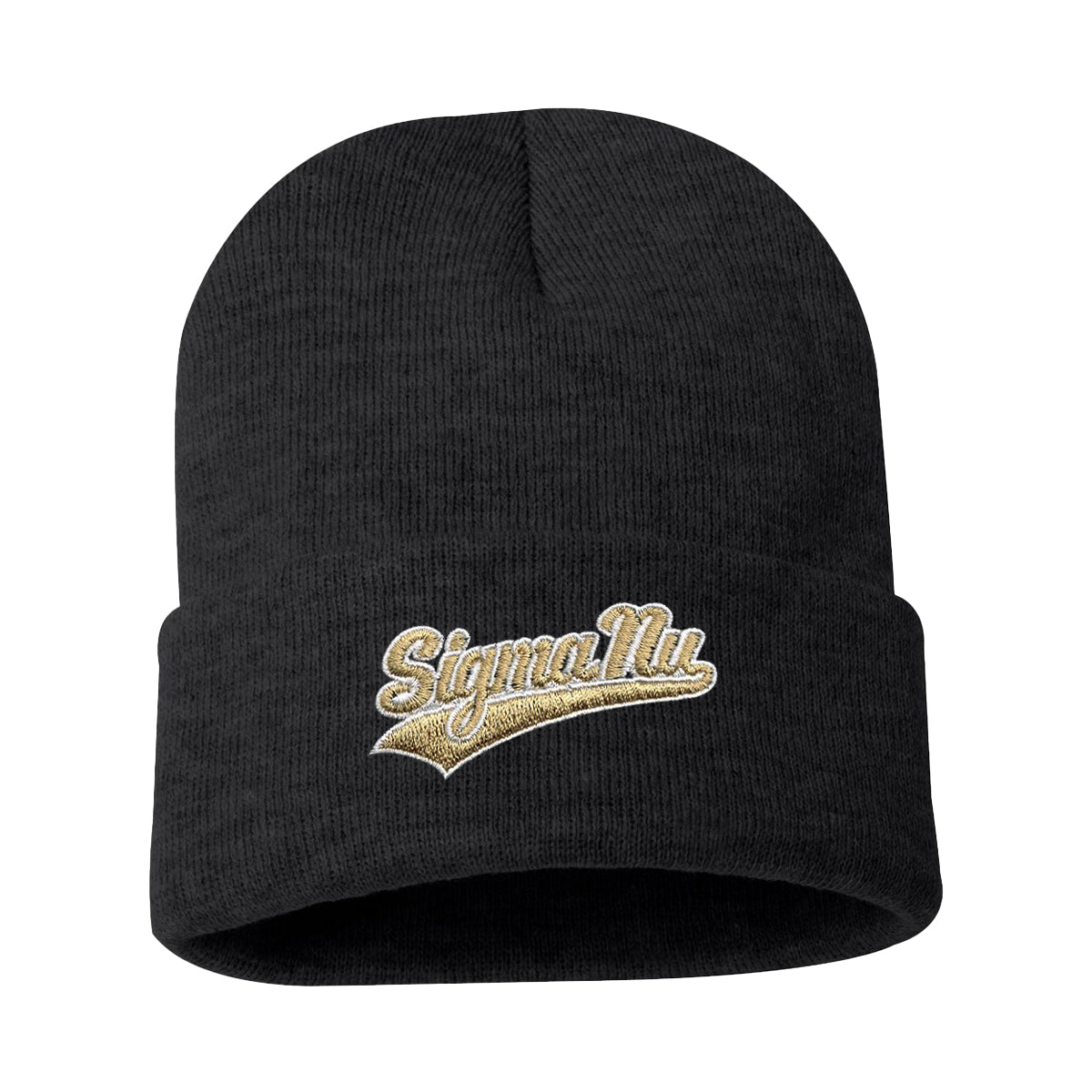 New! Sigma Nu Signature Charcoal Beanie