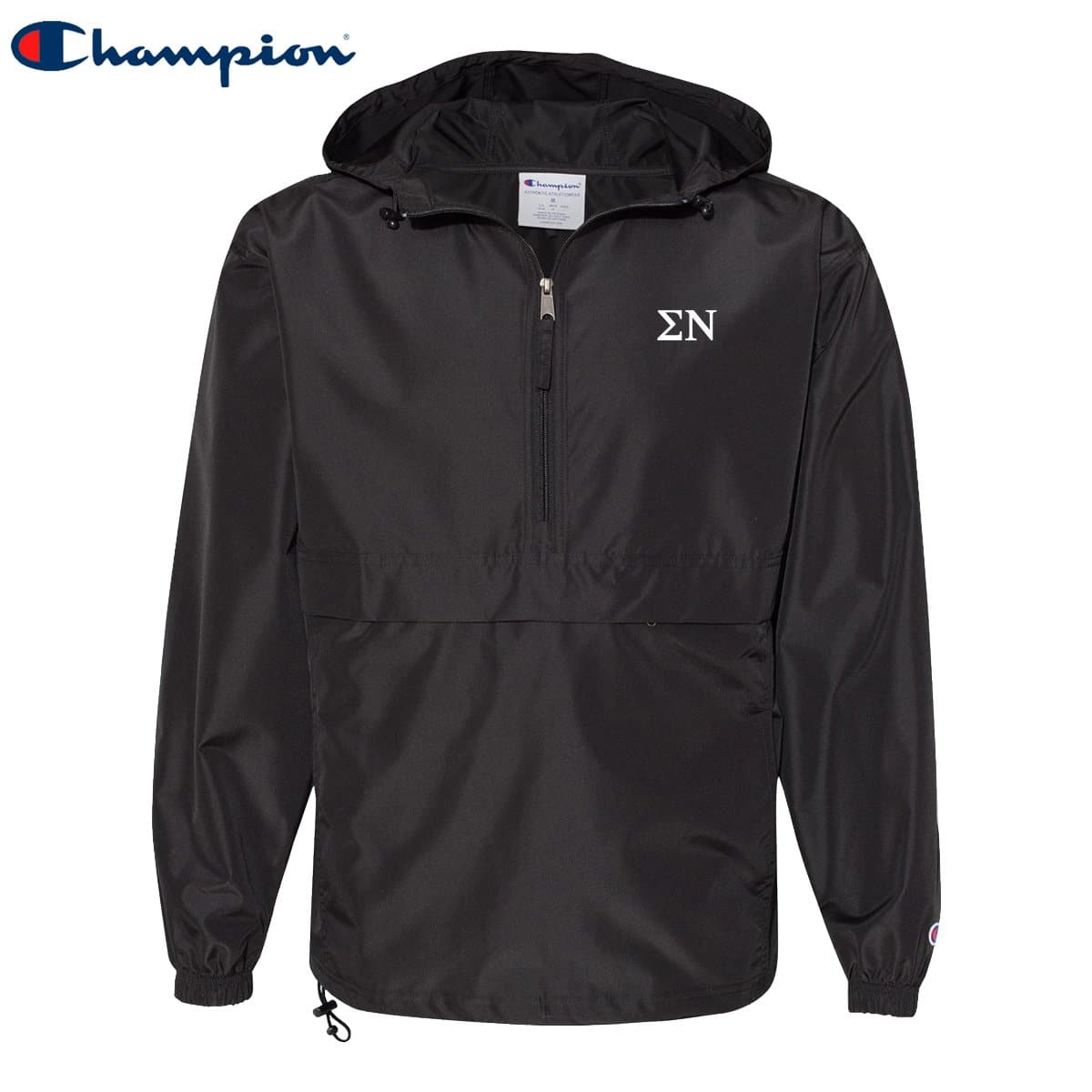 Sigma Nu Champion Lightweight Windbreaker XL Black