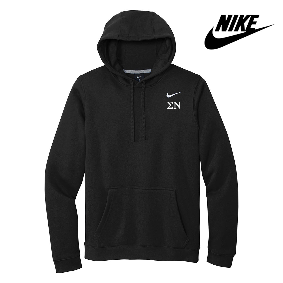 Nike stitched logo hoodie best sale