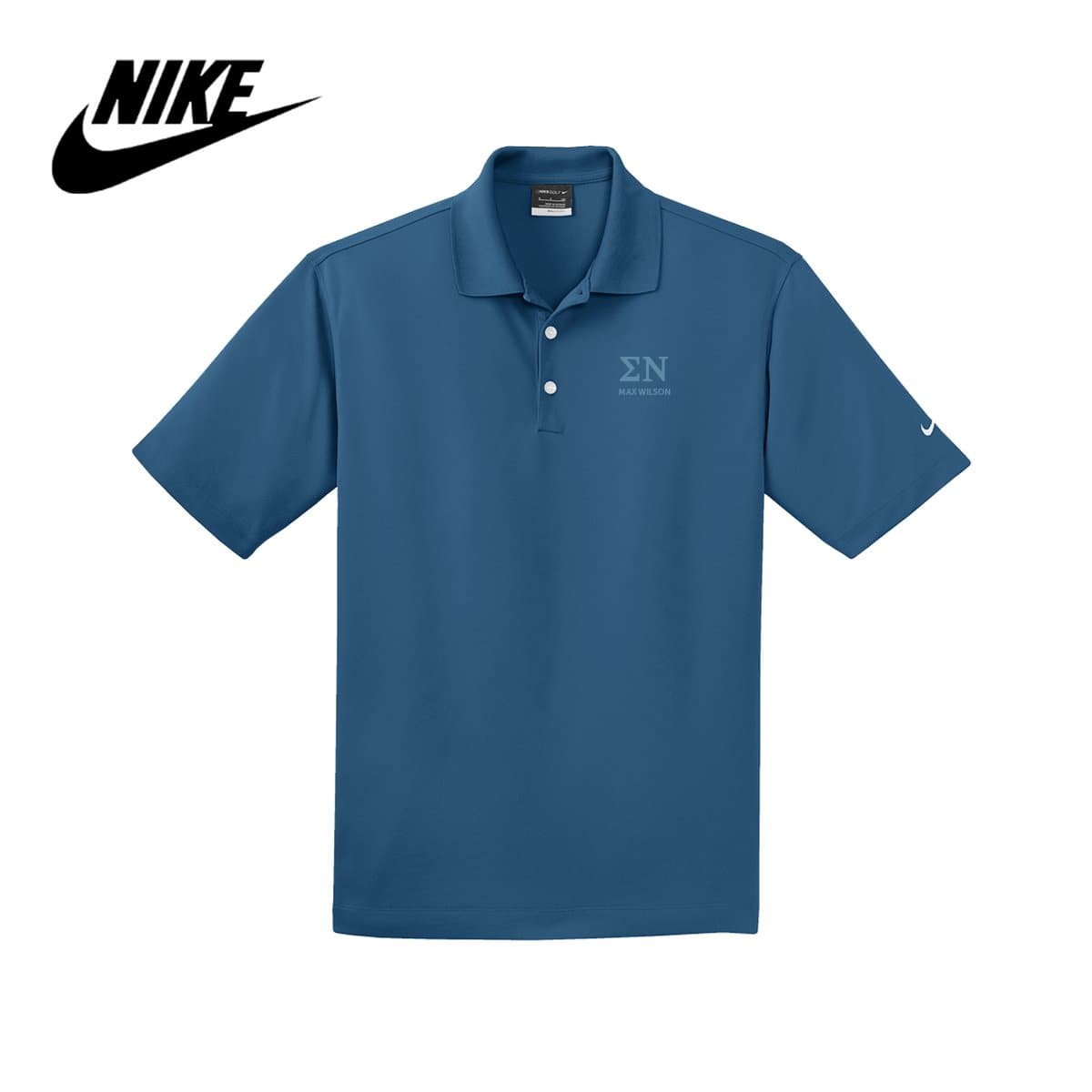 Sigma Nu Nike Embroidered Performance Polo